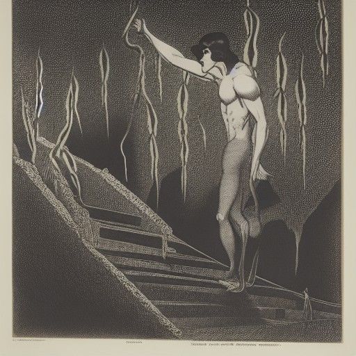 Sinister Renfield in Asylum Cell, Shadowed Art