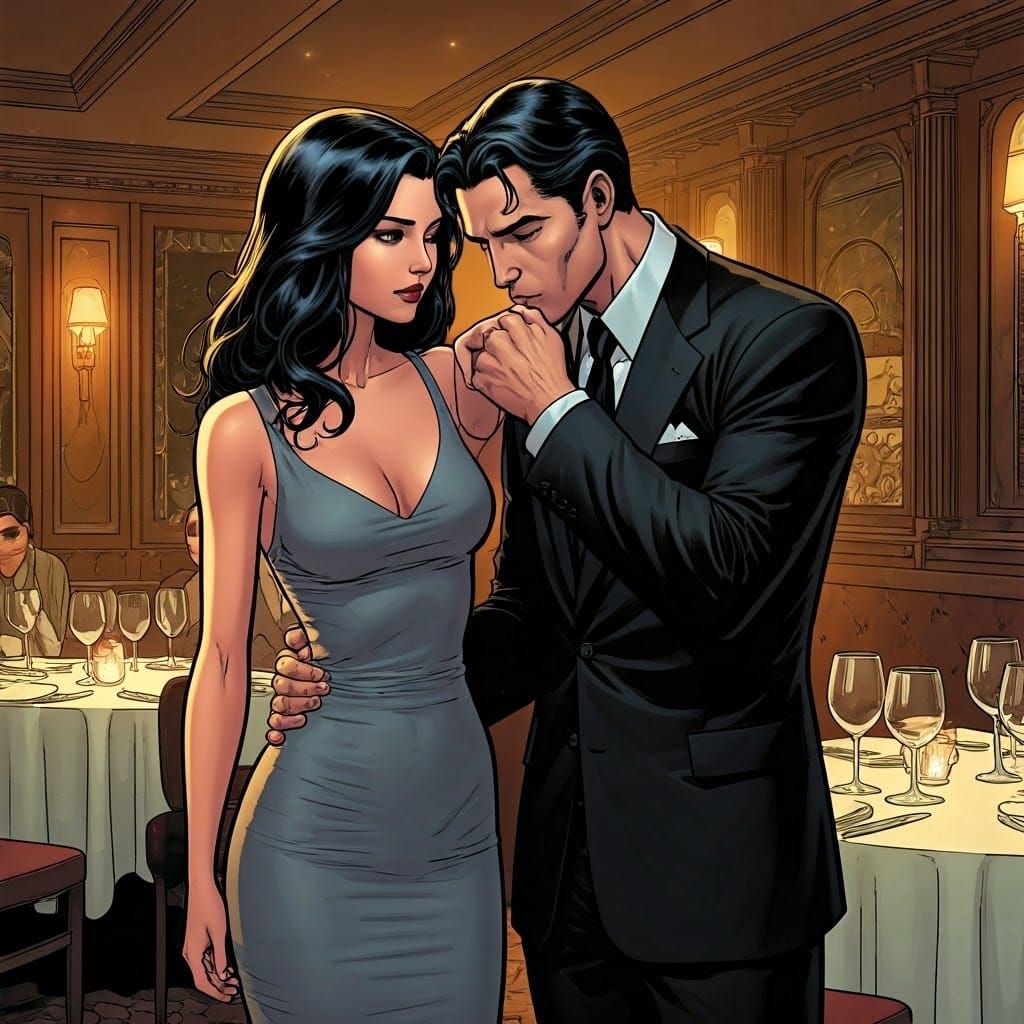 Elegant Victor Von Doom in a Romantic Evening Scene