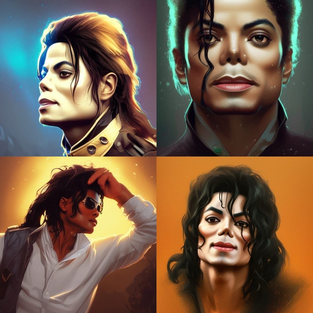 Michael Jackson Portrait in Artgerm Style