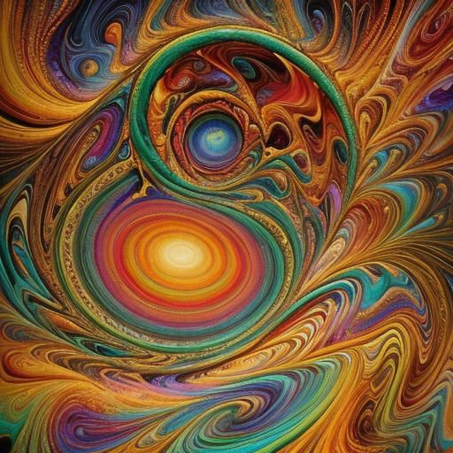 Dreamlike Surrealism: Traveler on a Winding Road