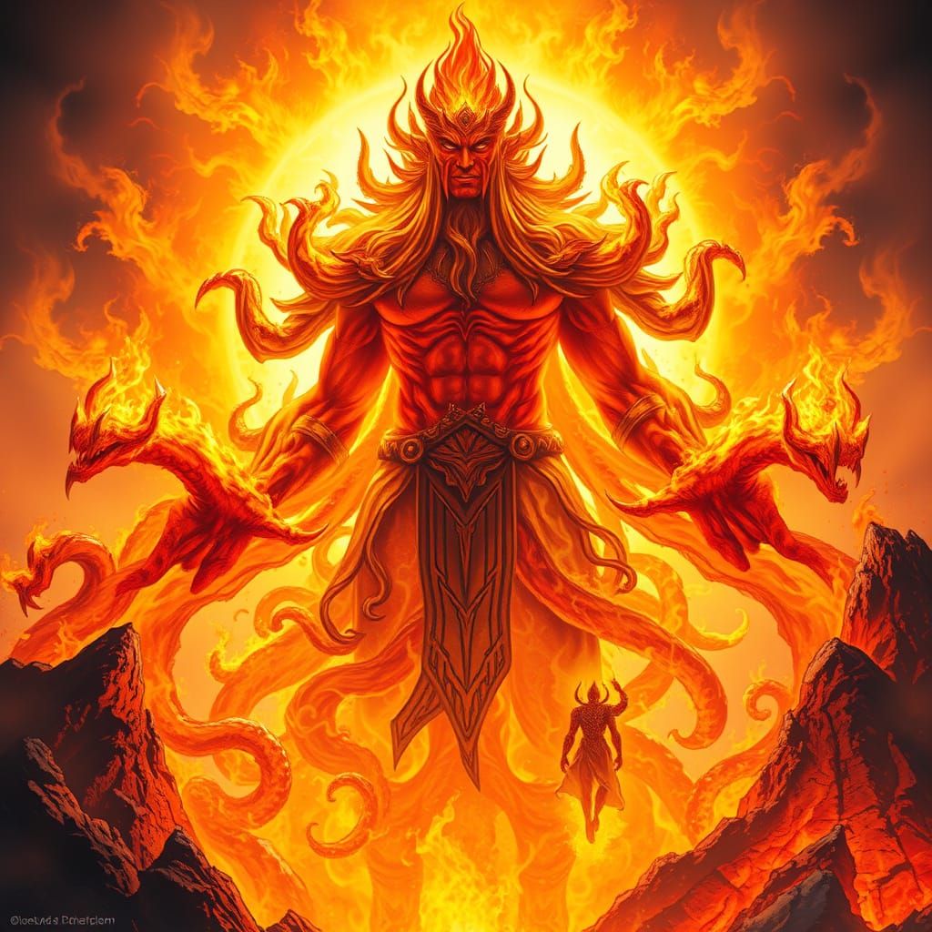 Molten God Awakens from Volcanic Depths