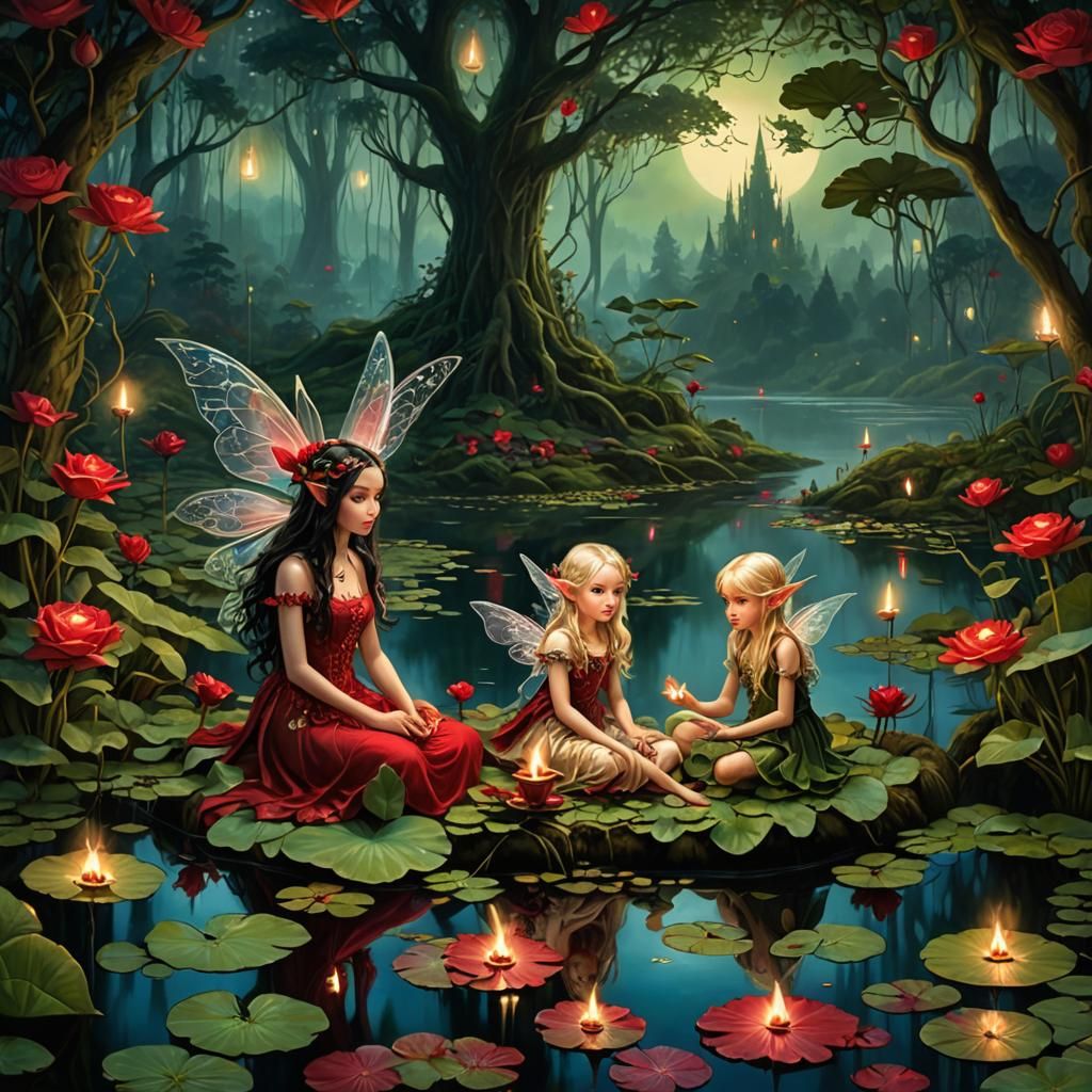 By the Candlelight the Fairies come out to play💫