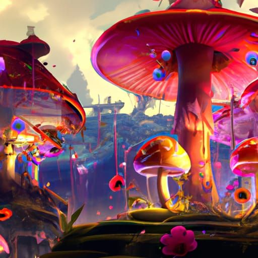 Mushroom Kingdom: Dark Fantasy Concept Art