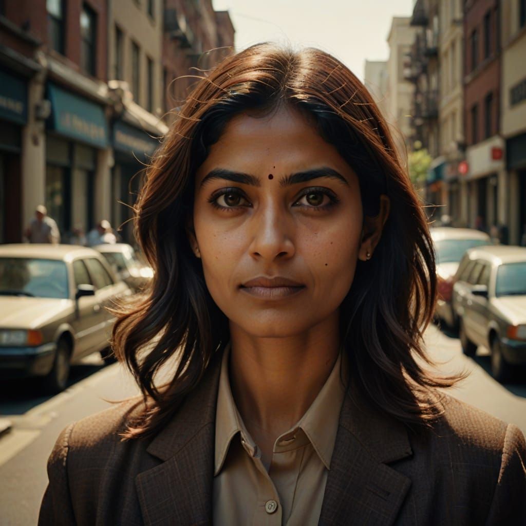 Hyperrealistic Portrait of an Indian-English Accountant