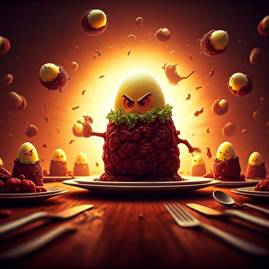 Thanksgiving Anarchy: Edible Terrors in Animated 3D