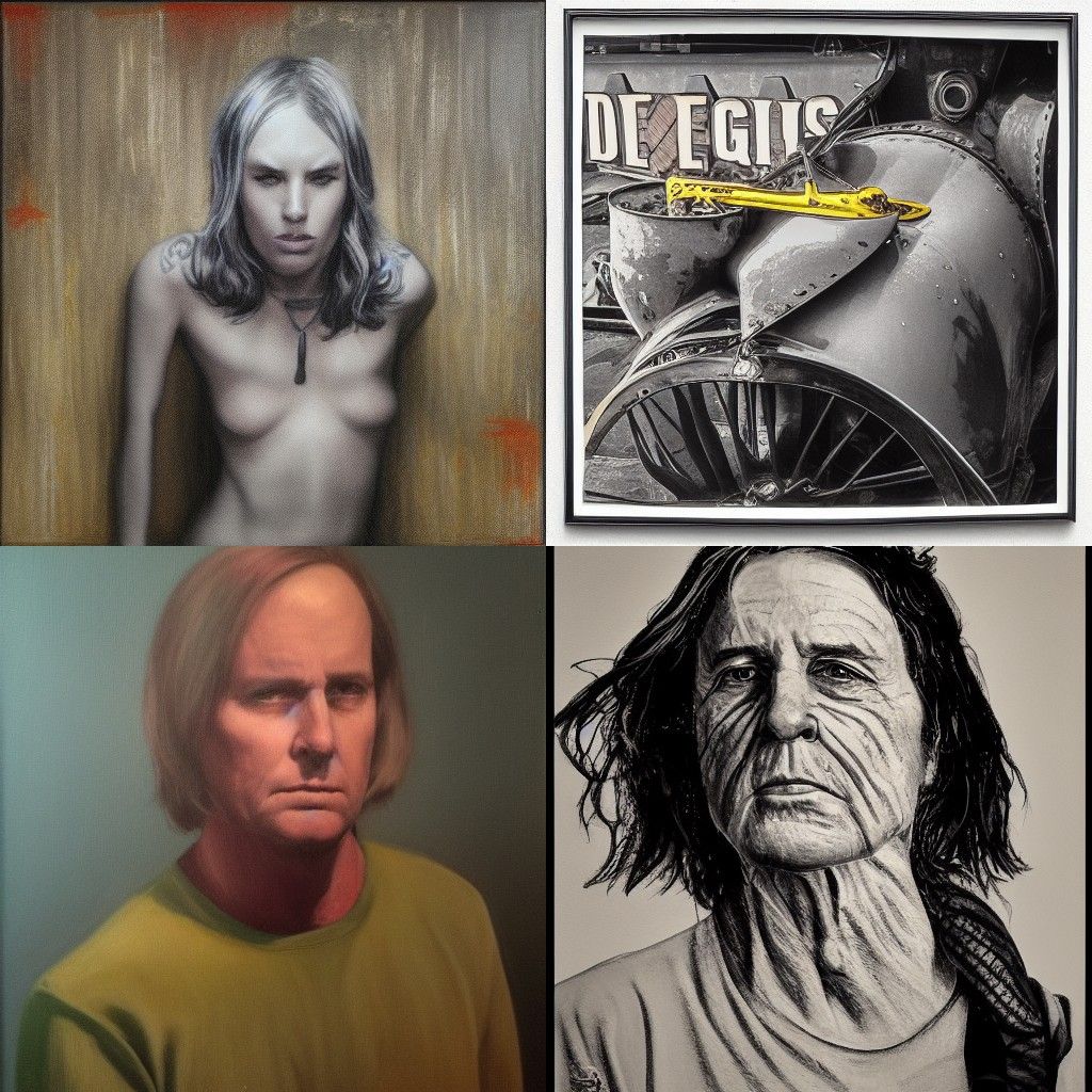 Surreal Monster in Heavy Metal Style