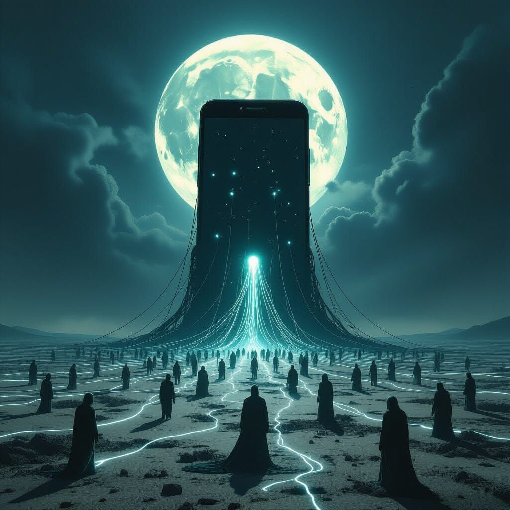 Smartphone Domination Over Desolate Humanity