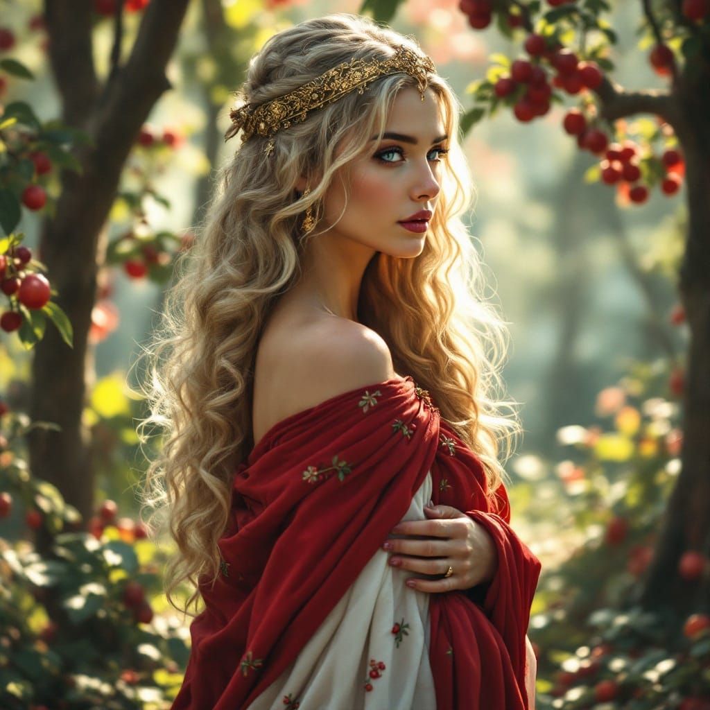 Ethereal Ainina, Georgian Fertility Goddess in Ancient Splen...