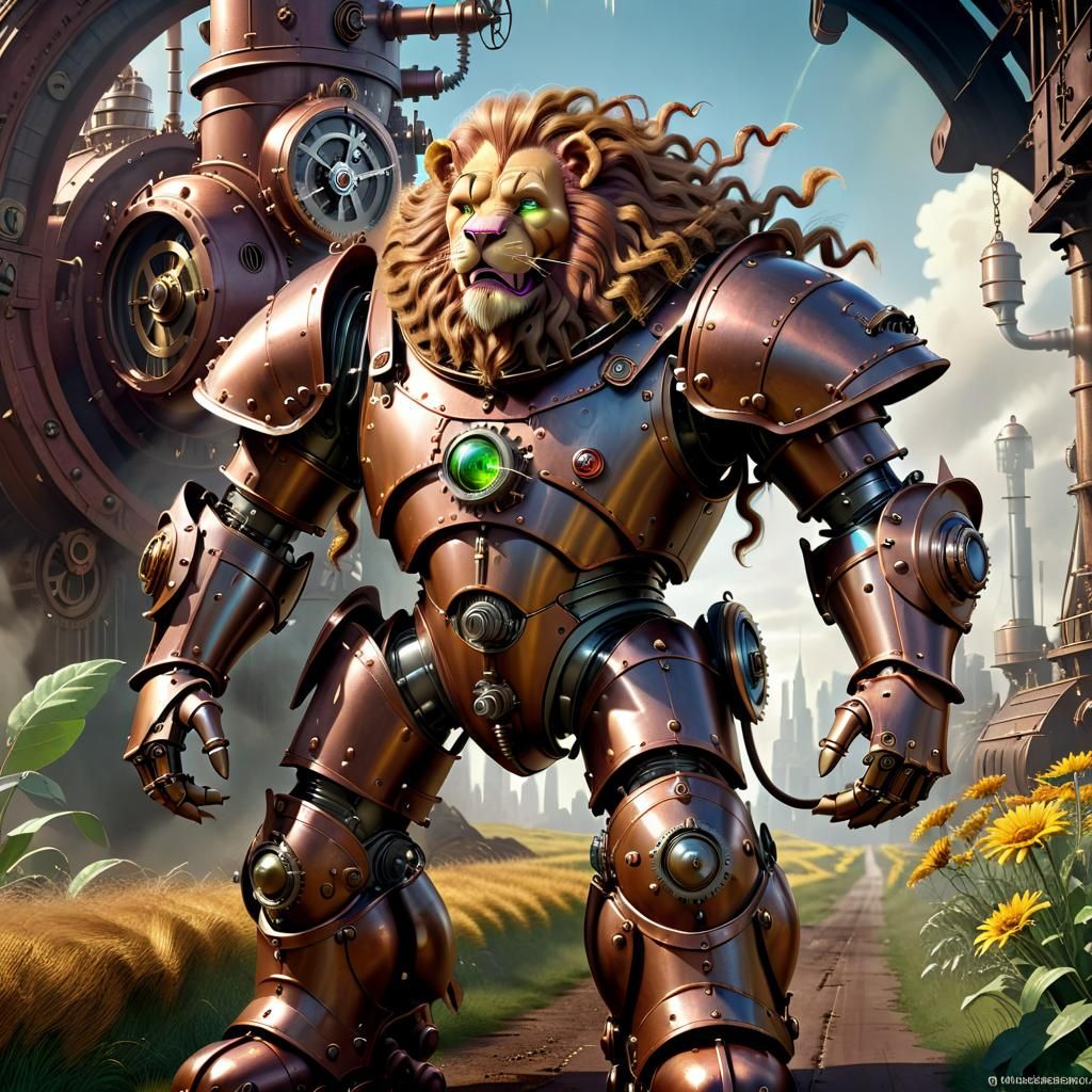 Steampunk Lion: The Cowardly Hero Unmasked