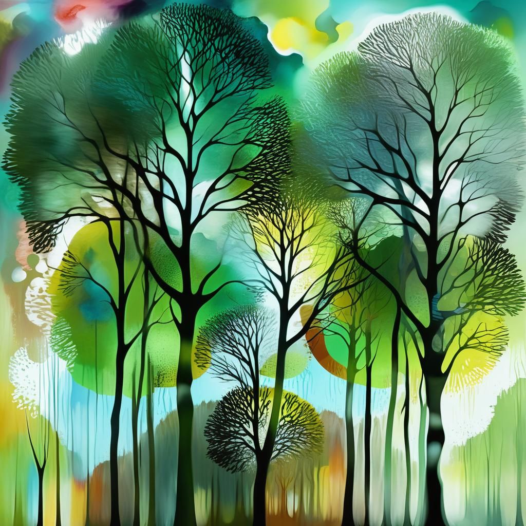 29 Trees: Surreal Abstract Minimalist Art