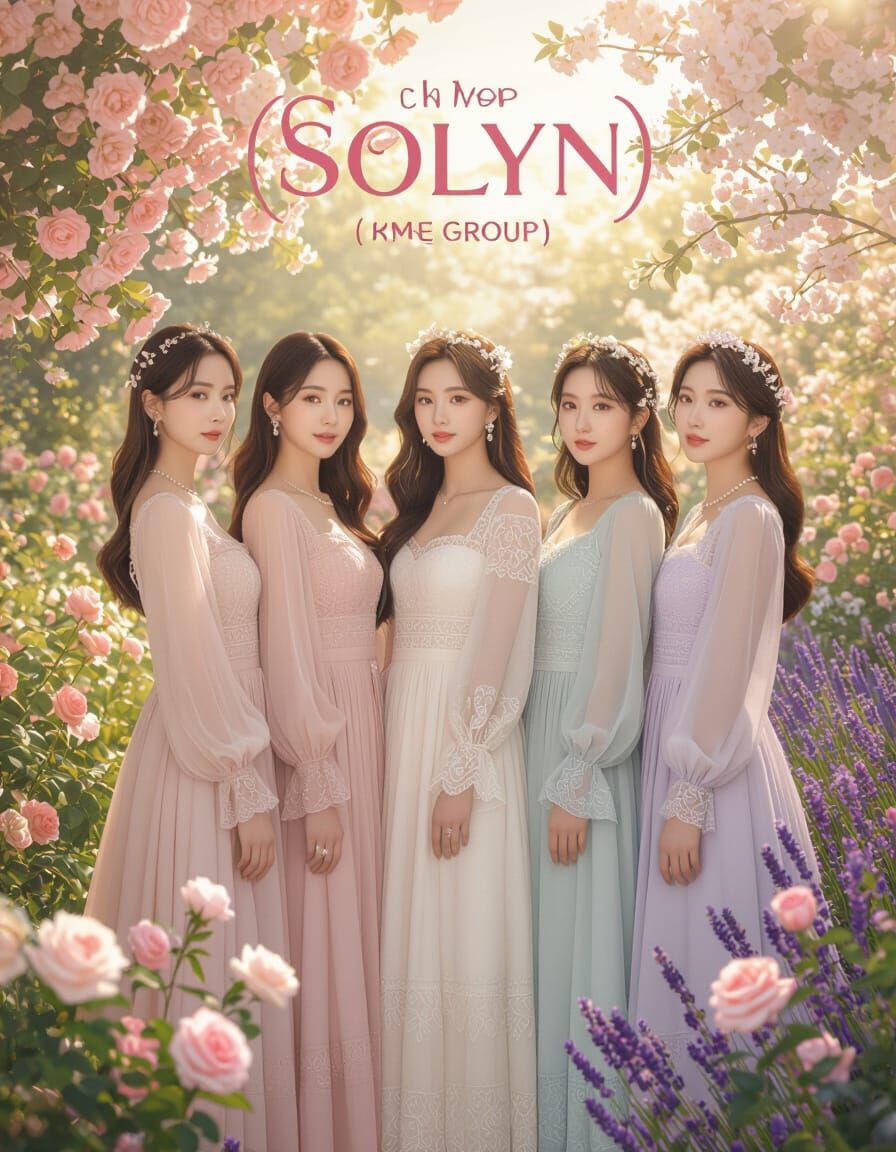 SOLYN K-Pop Idols in Elegant Spring Garden