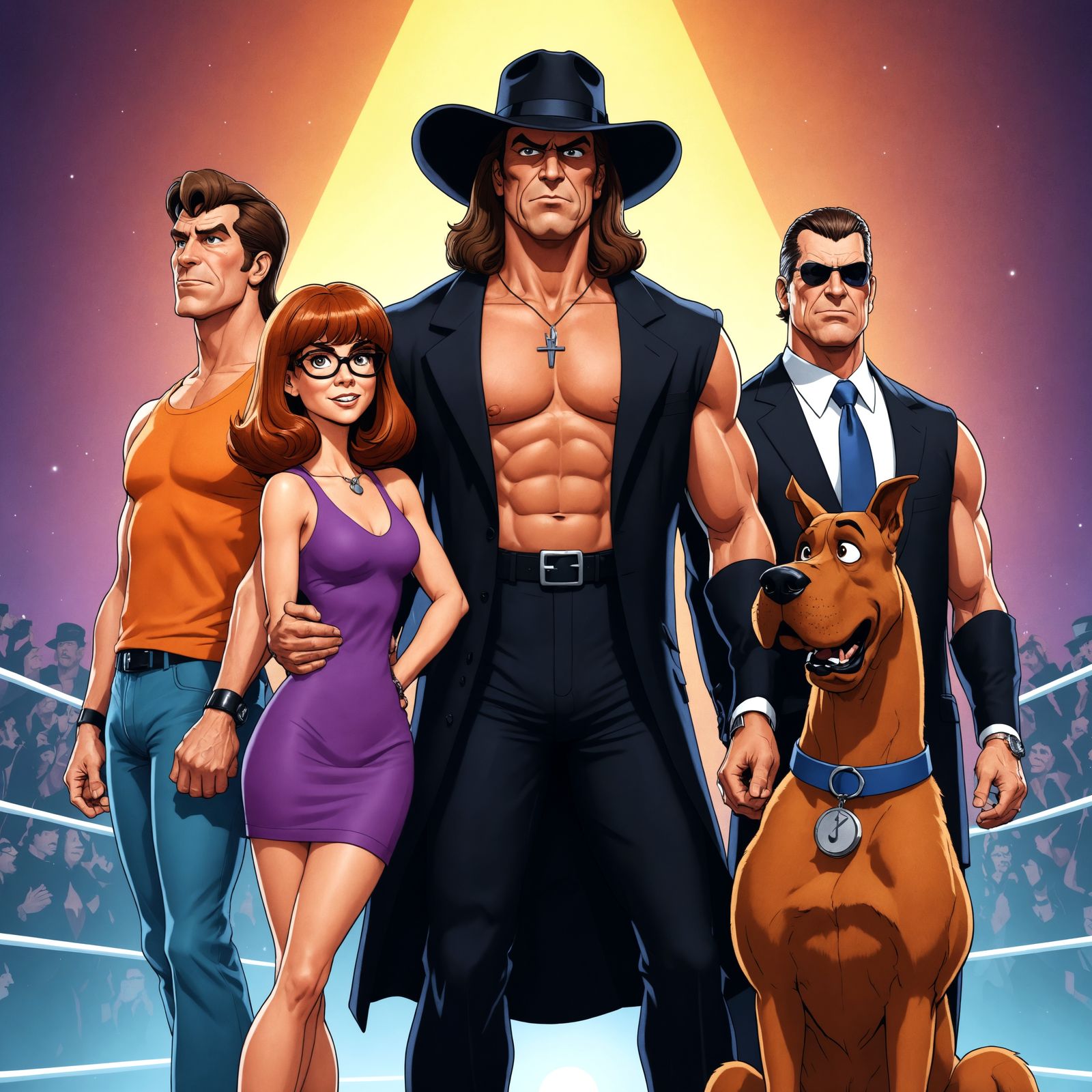 Cartoon Sleuths Meet Wrestling Icons