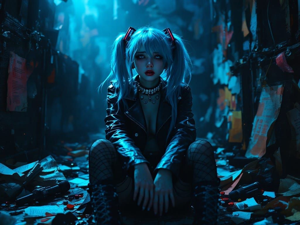 Creepy Rockstar Idol Sits Amidst Backstage Chaos