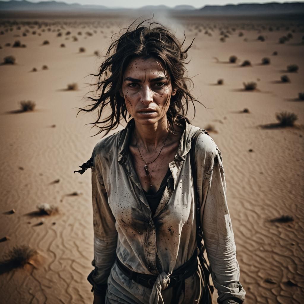 Apocalyptic Desert Wanderer: End of Days Portrait