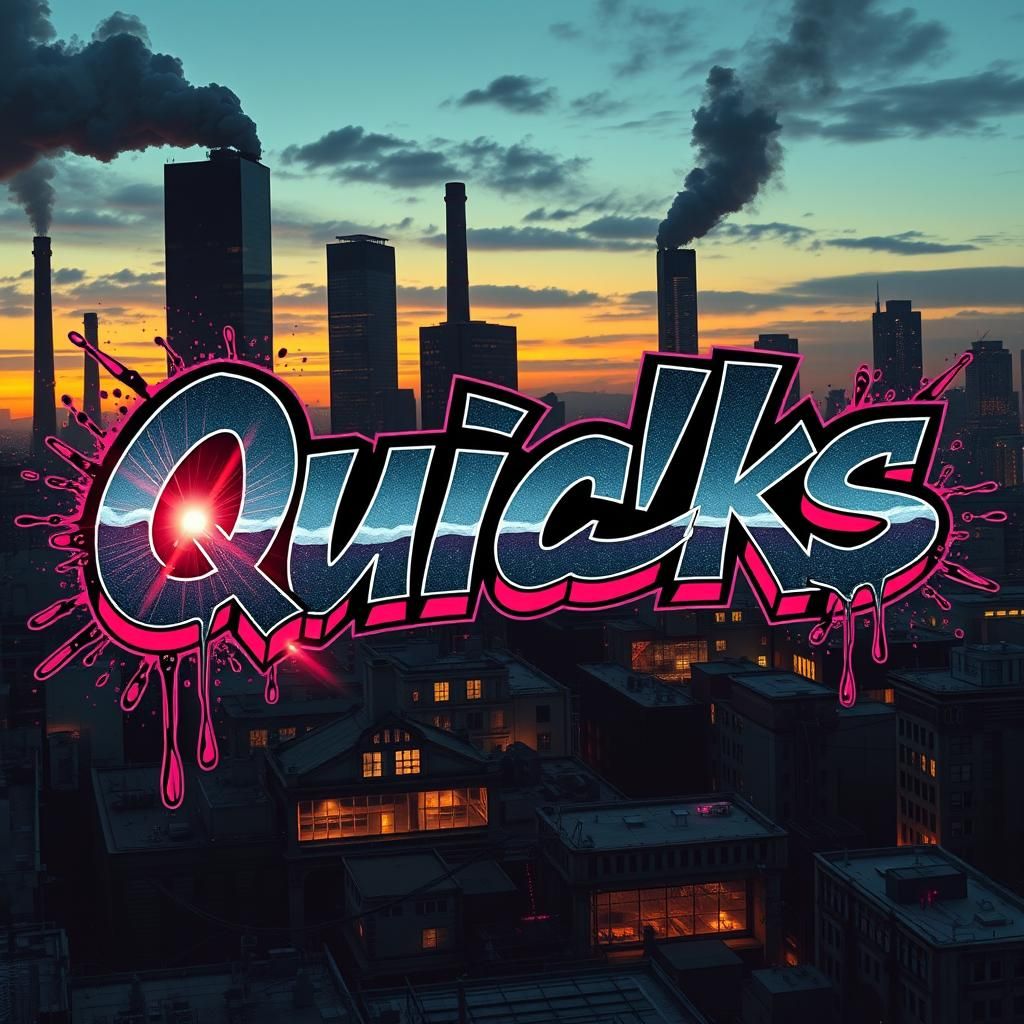 Graffiti-Style Gaming Logo for Quicks Designs