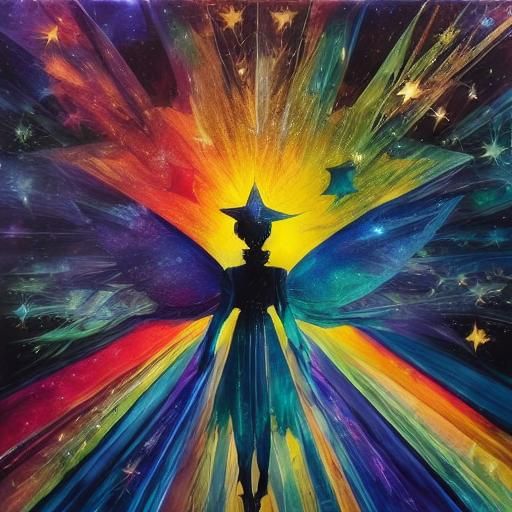 <lora:Starborn1:1.0> Pathway to better Kids Crayon drawings ,surreal child's drawing Of a sad, gloomy, Goth Girl, wearin...