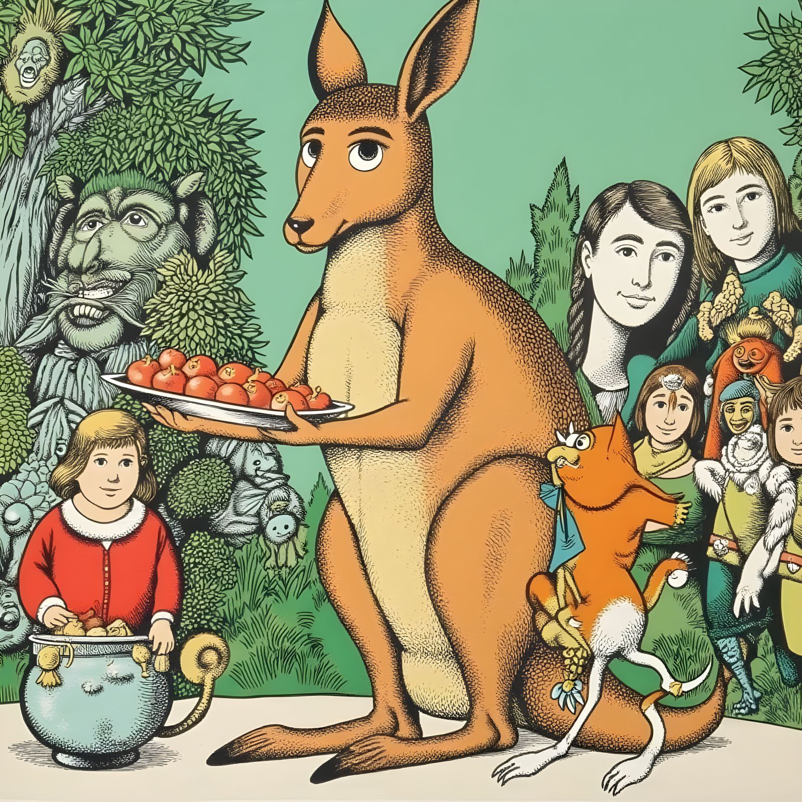 Kangaroo Kelly in Heartwarming Charity Scene