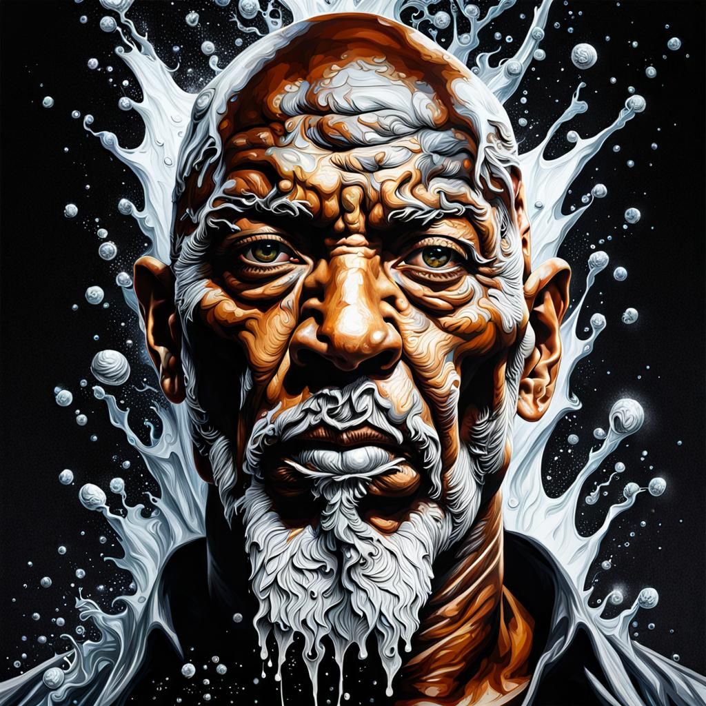 Photorealistic Elf Portraits in Splash Art Style