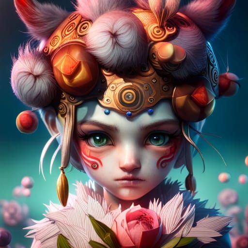 Adorable Chibi Tiger in 3D Unreal Engine Render