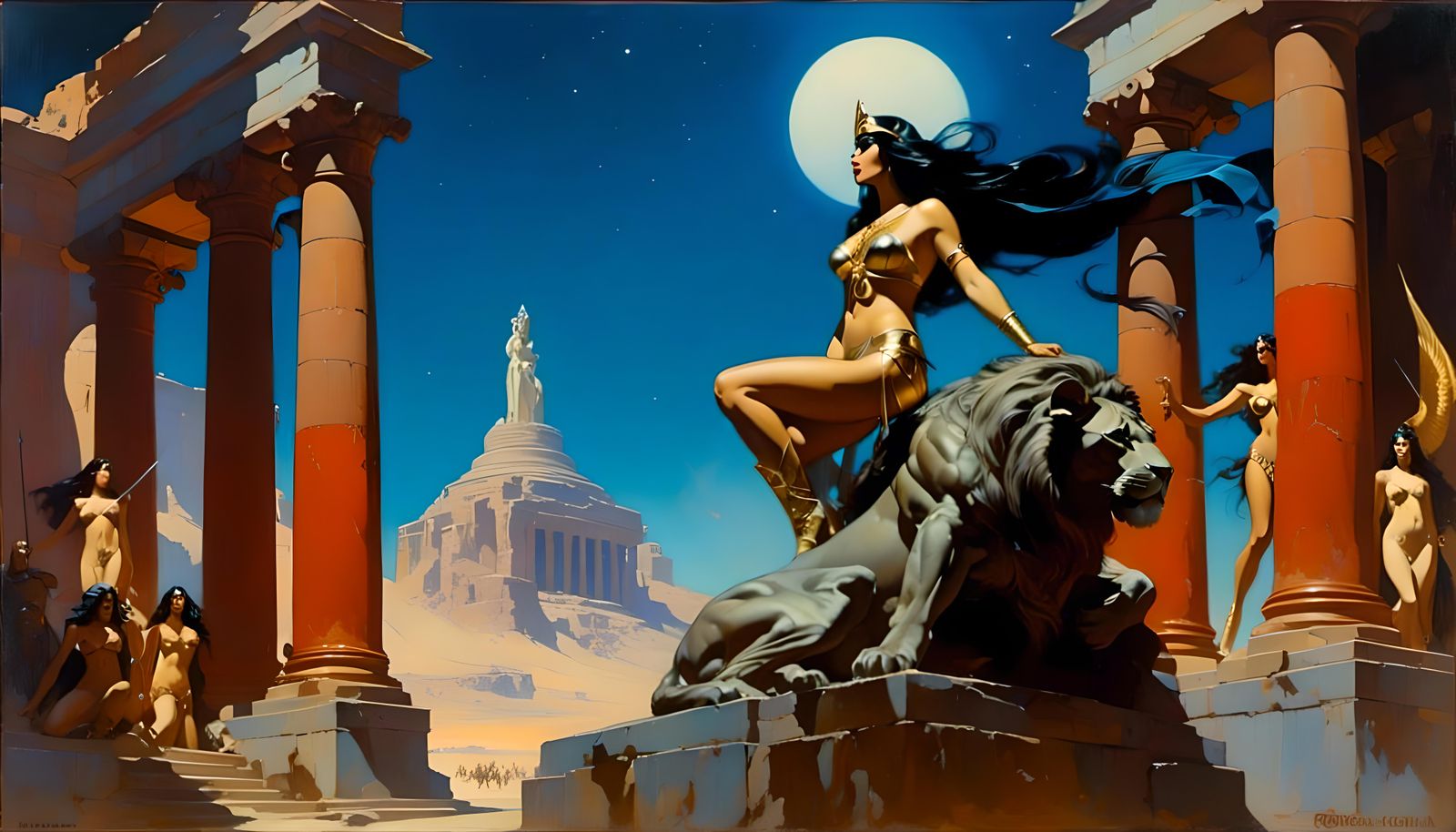 The Women of Frazetta - The Incomparable Dejah Thoris - Nigh...