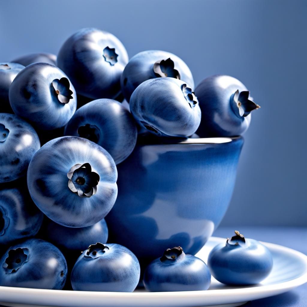 Magnificent Blueberry in Monochromatic Blue Palette