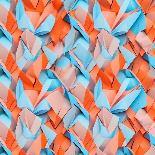 Origami Tiger Papercraft in 8K Resolution