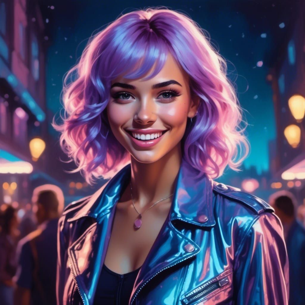 Retro Portrait of Smiling Pacific-Island Girl