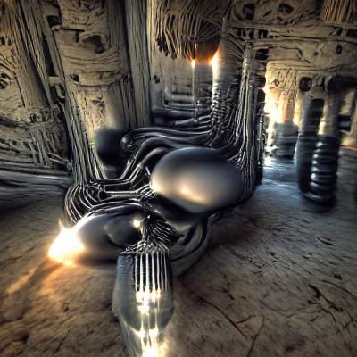 Desolate Atomic Landscape: Echoes of Decay