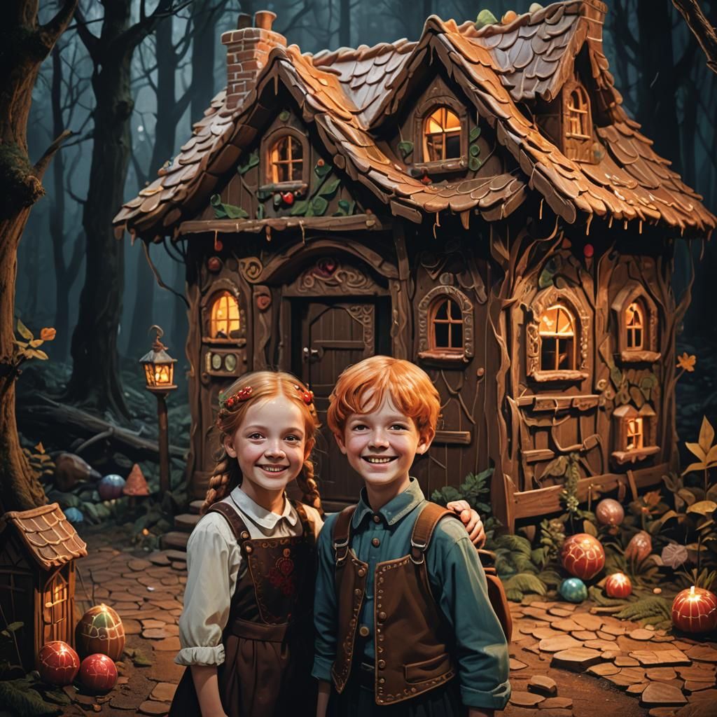 Hansel and Gretel's Wanderlust in Dark Forest