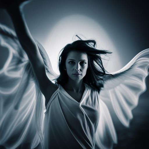 Ethereal Infrared Portrait of a Fairy Apparition