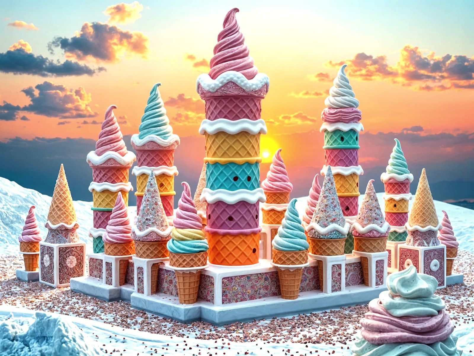 Ice Creamopolis, complete with sprinkles 🍦😋