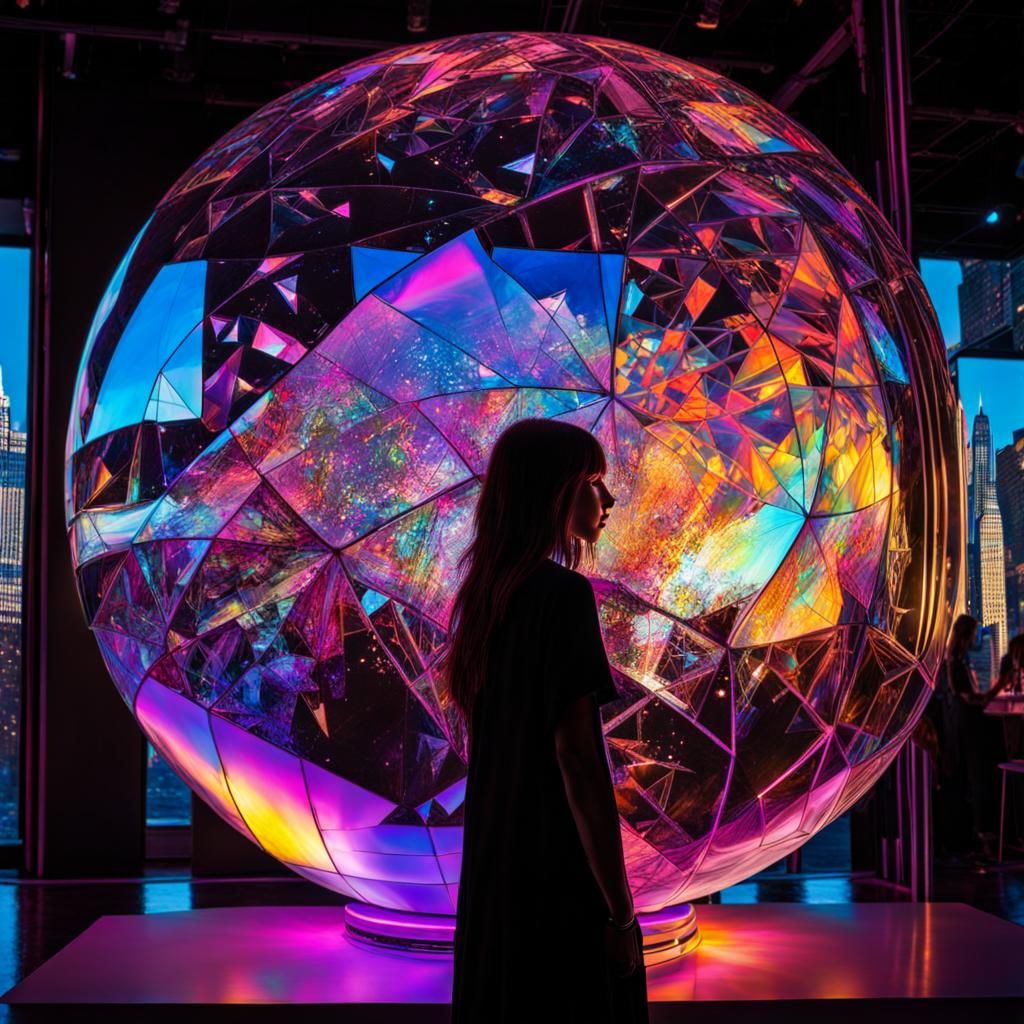 Holographic Cosmos with Shattered Glass Effect