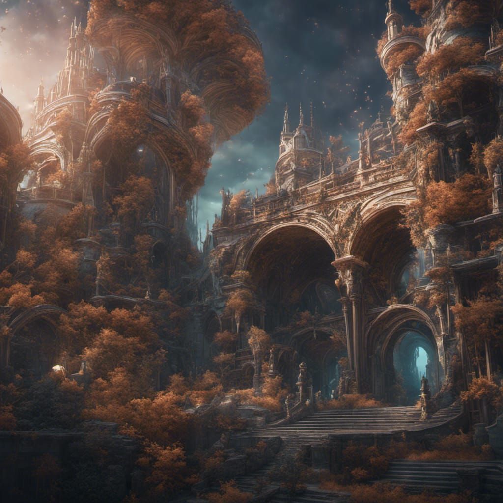 Fibonacci Sequence in Detailed Matte Painting