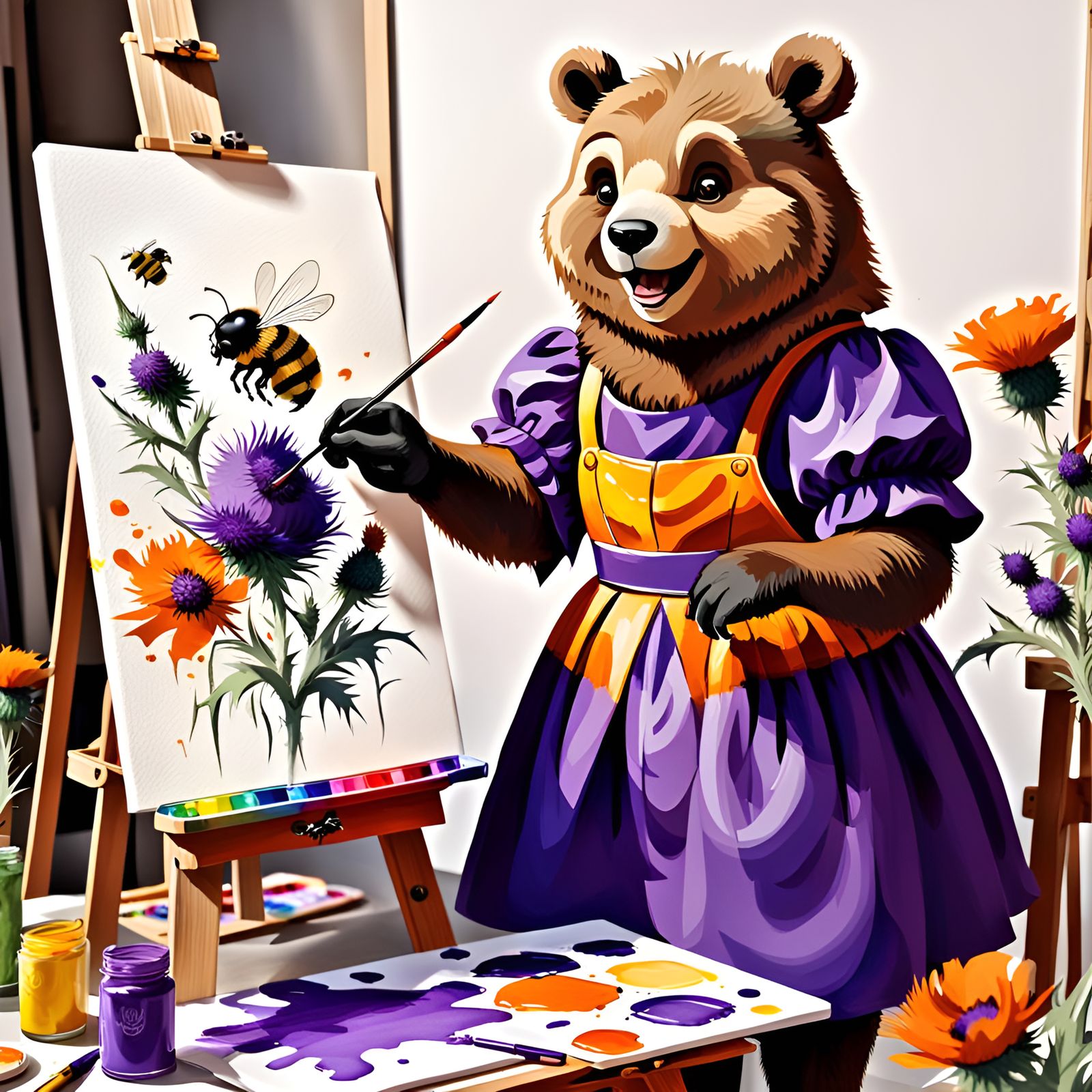 BunnyBear., AI Artist Homage #1, Masterplayer