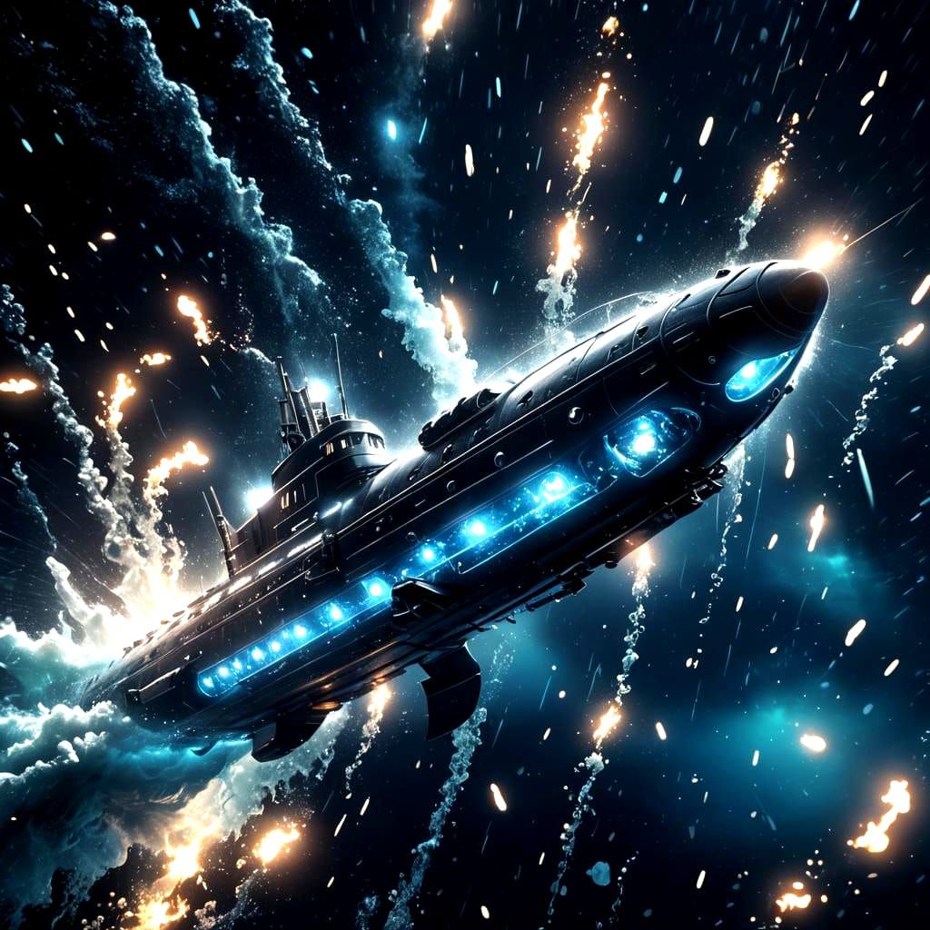 Dynamic Submarine with Visual Graphics and Lighting Effects