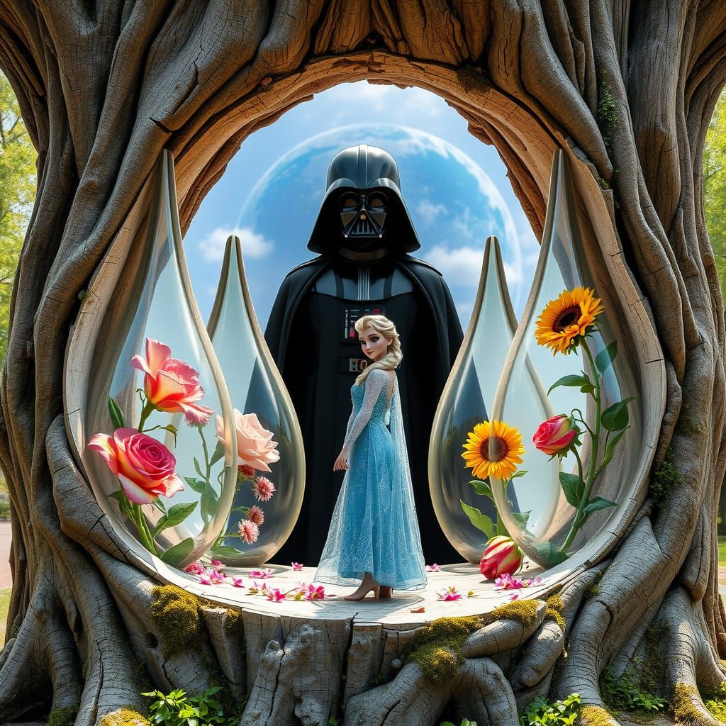 Intricate Floral Portals to Earth