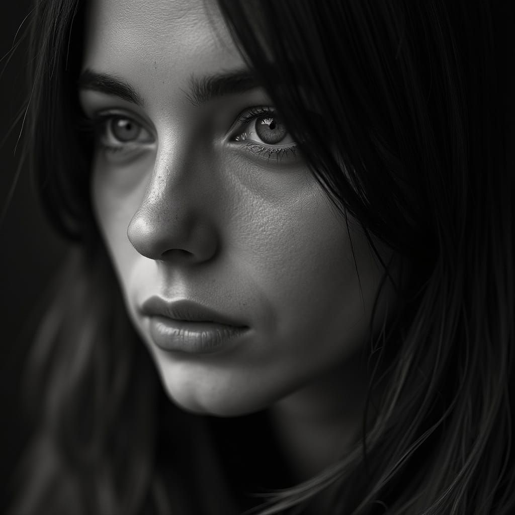 Intense Portrait in Style of Street Photography