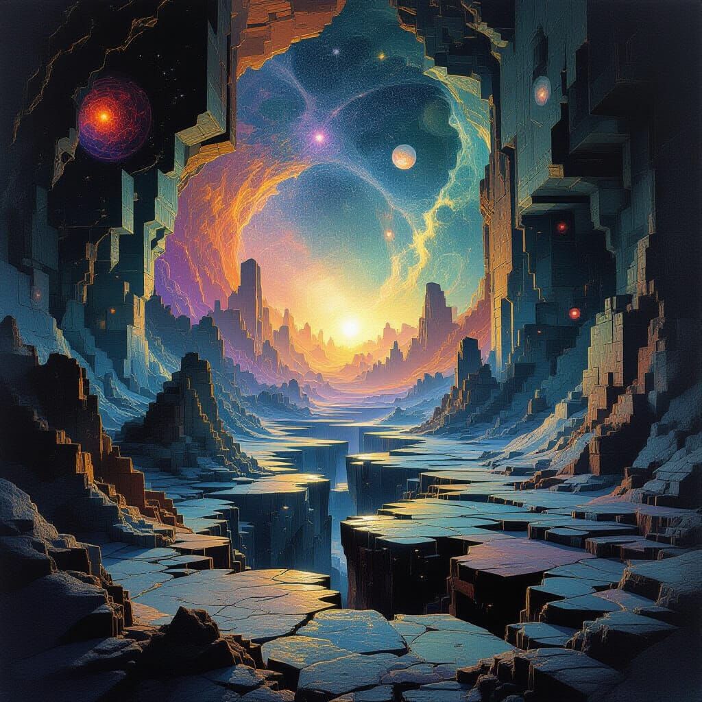 Ethereal Dimensions With Impossible Geometries