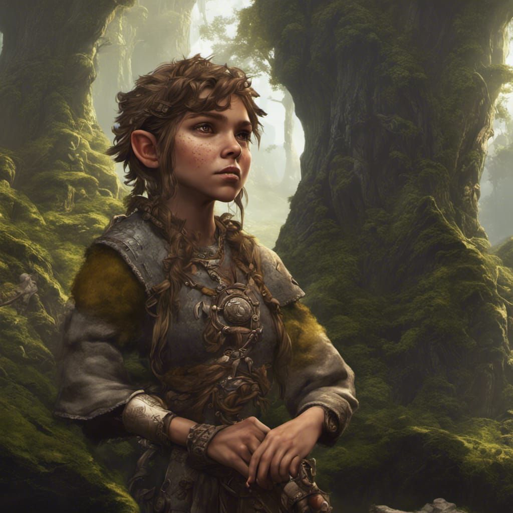 Halfling Druid Art: Dark Fantasy Concept in Unreal Engine