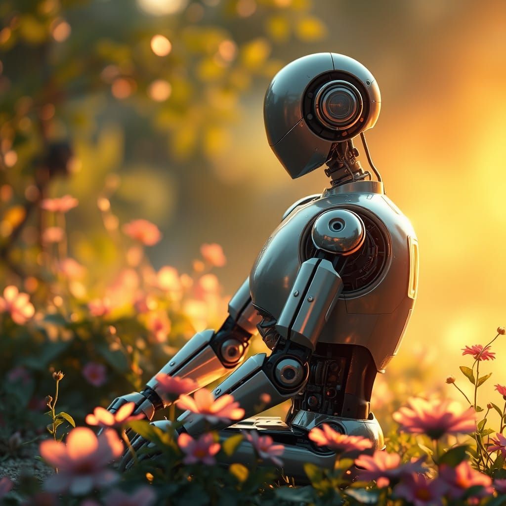 Ethereal Robot Finds Harmony in Nature