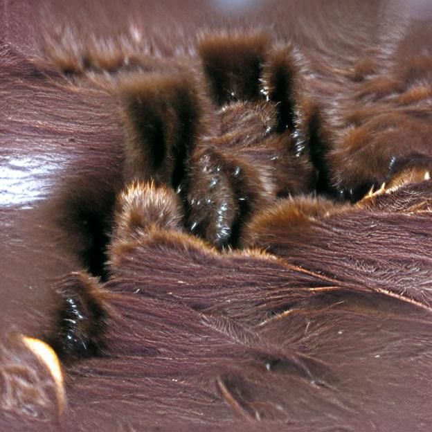 Close-up of Fuzzy Dark Brown Fur