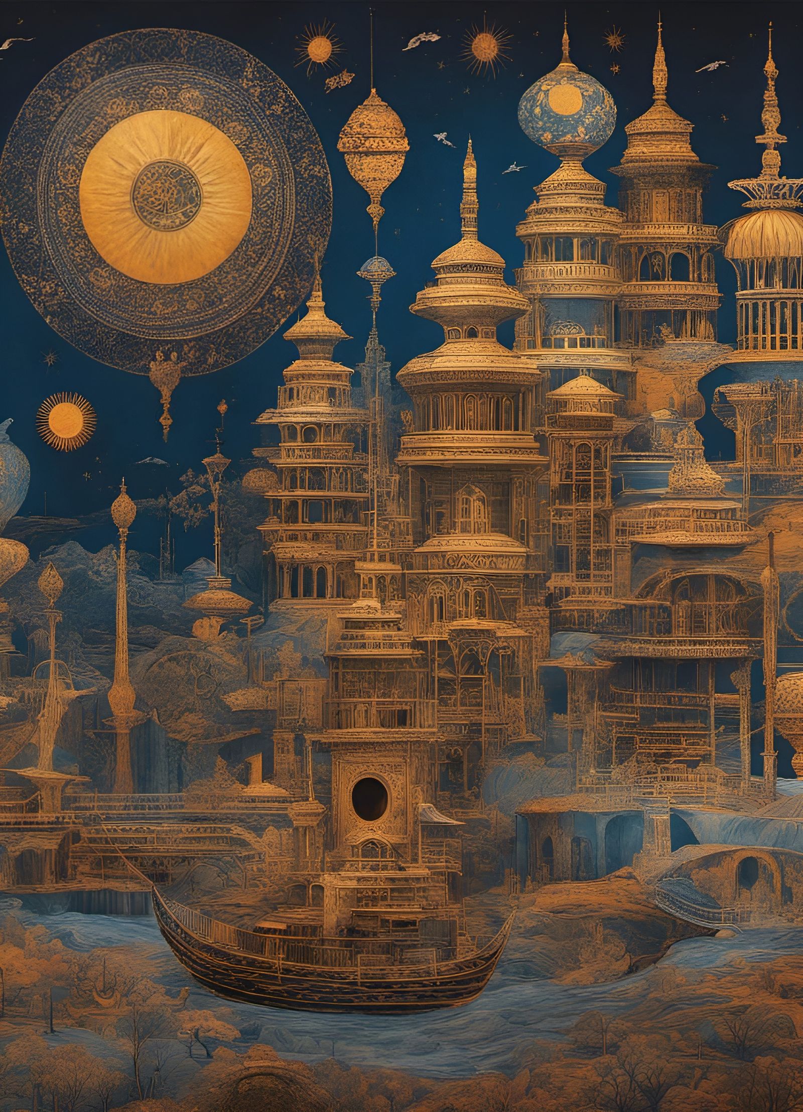 Housemothership Takes Off on Night Journey