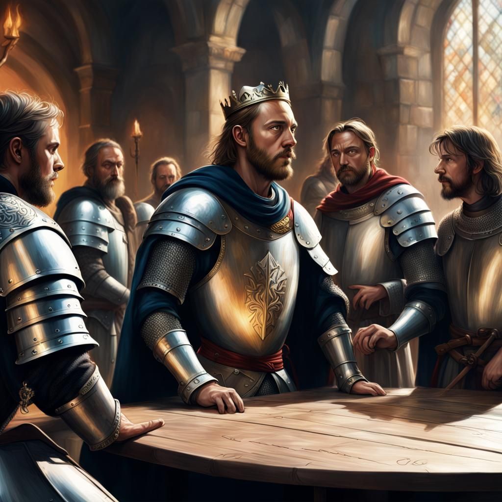 King Arthur and the Knights: Hyperrealistic Concept Art