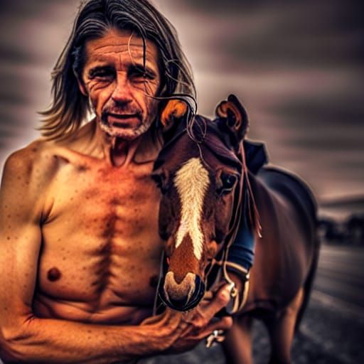 Intense Portrait in the Style of Fine Art Photography
