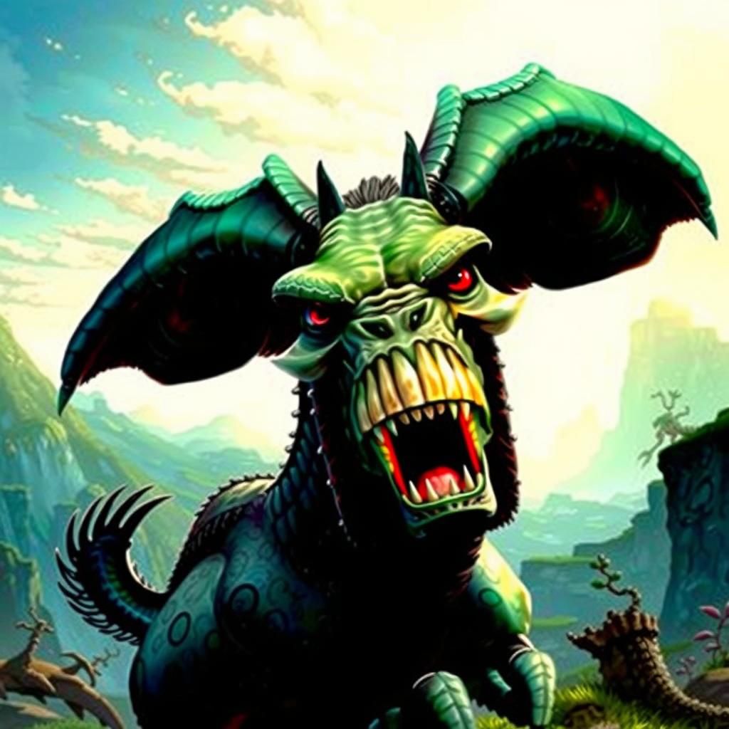 Prehistoric Predatory Petunias in Photorealistic Style