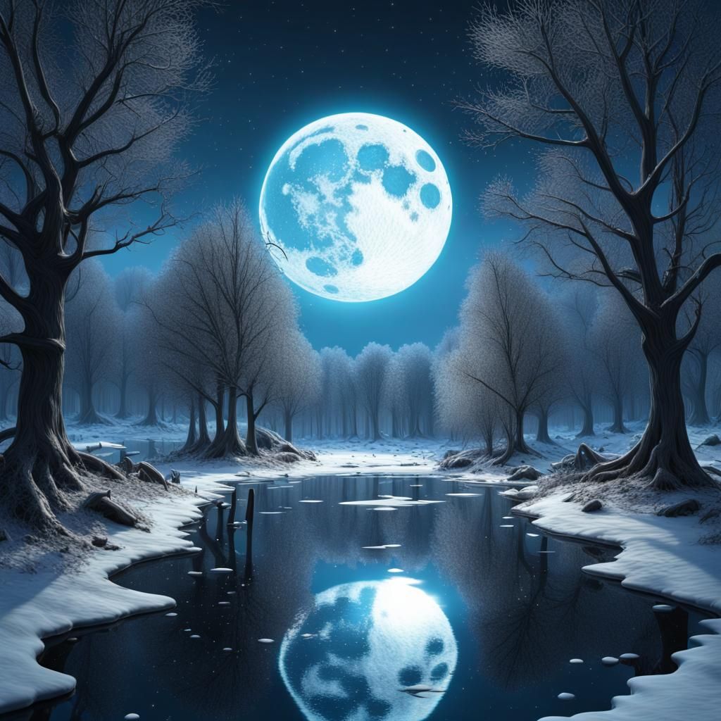 Gothic Comic: Sun in Jar Winter Landscape