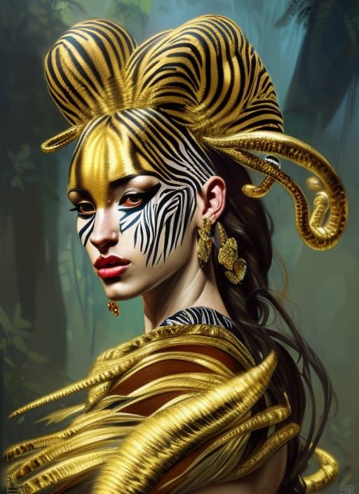 Zebra goddess