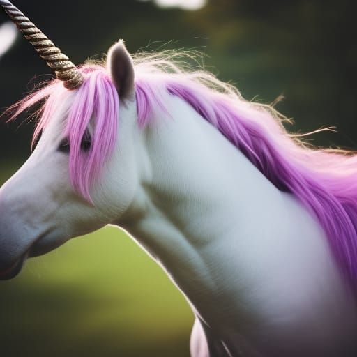 Mystical Unicorn in Natural Light, Professional Photography