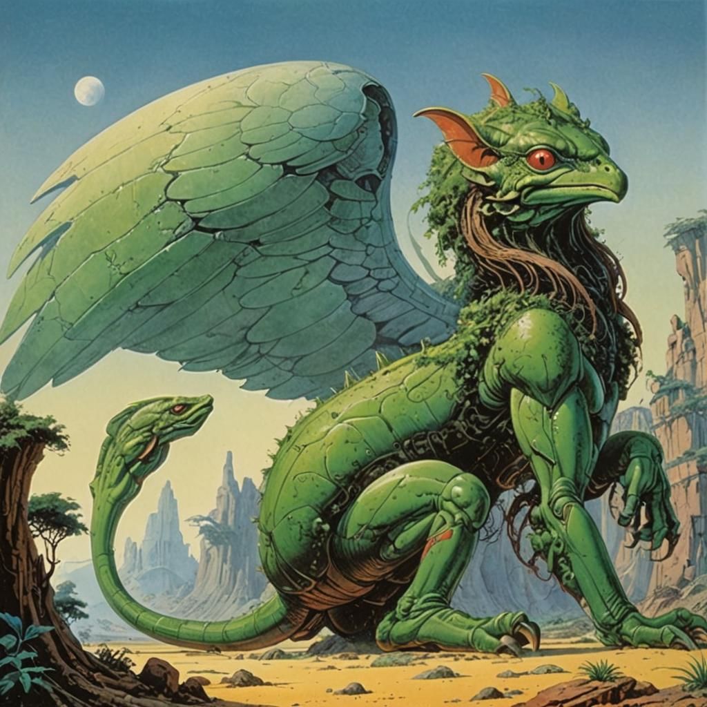 Surreal Landscape in Roger Dean Style