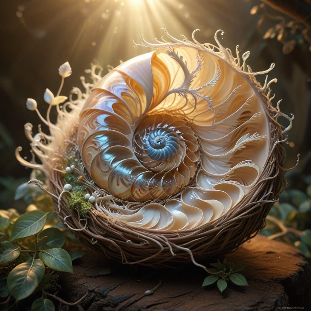 Romantic Whimsy Tree in Golden Light